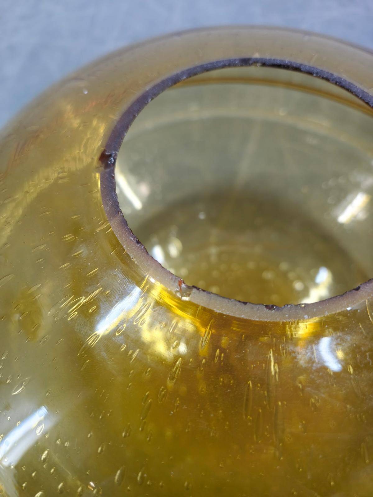 Space Age UFO Pendant Lamp by Kamenický Šenov, Czechoslovakia 1970s