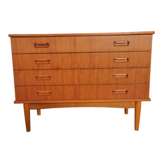 Scandinavian teak chest of drawers 1970