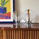 Toni Zuccheri, Set of 2 of Murano glass lamps, Mazzega, Murano Italy 1970