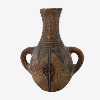 Morocco Berber jug with handles. Ceramics of the Rif XIX
