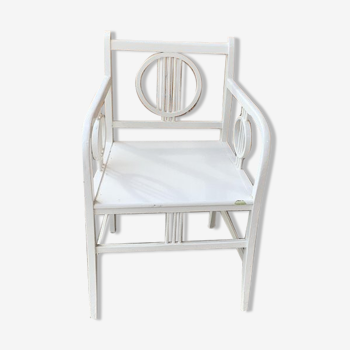 Art deco white painted chair, 1930
