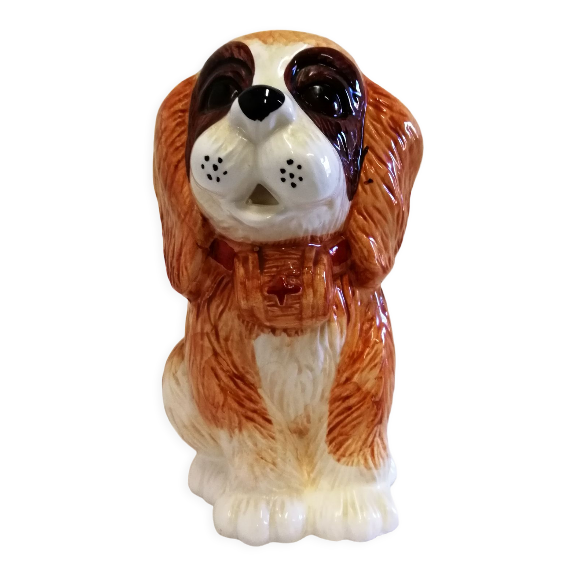 Pichet en barbotine " chien"