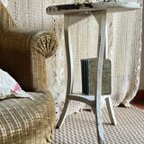 Small side table with an antique finish