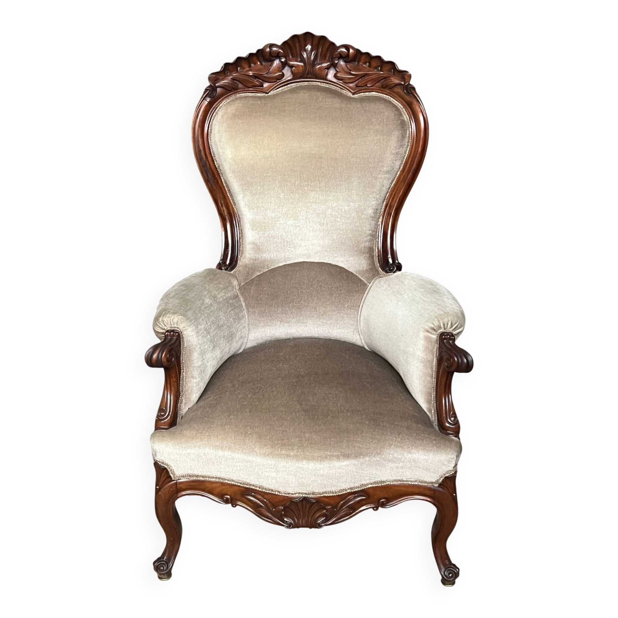 Victorian armchair. Mahogany.