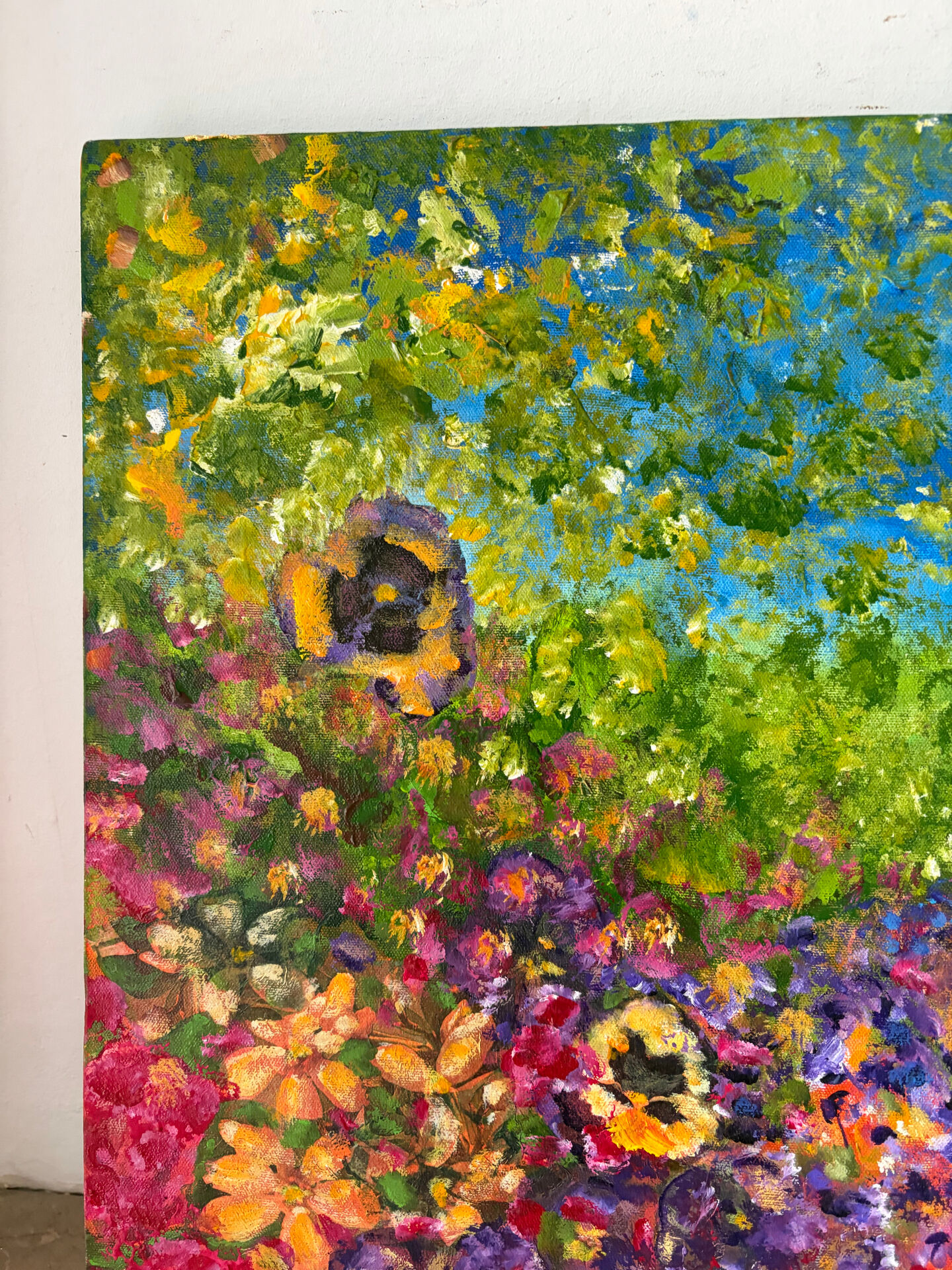 Garden of Thoughts, oil on canvas signed Regina Pecanha 2007