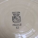 Set of 12 Digoin flat plates pattern blue roses