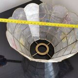 Mother-of-pearl and brass lampshade