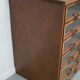 Vintage Dutch oak haberdashery shop cabinet, 1930s