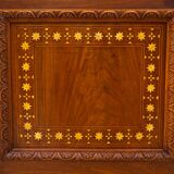 Unique Moorish style bookcase, circa 1870.