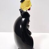 Black and Multicolored Murano Glass Clown Trinket Bowl / Ashtray, Italy