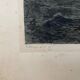 Engraving by René Pinard numbered 41/200 Backhuysen boats 1927