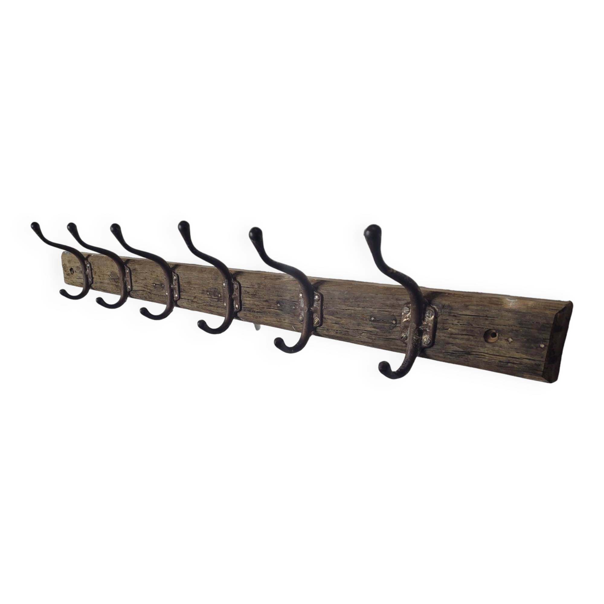 School coat rack with 6 hooks, 100cms L