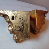 Pair of Gilded Resin Wall Mounted Stools