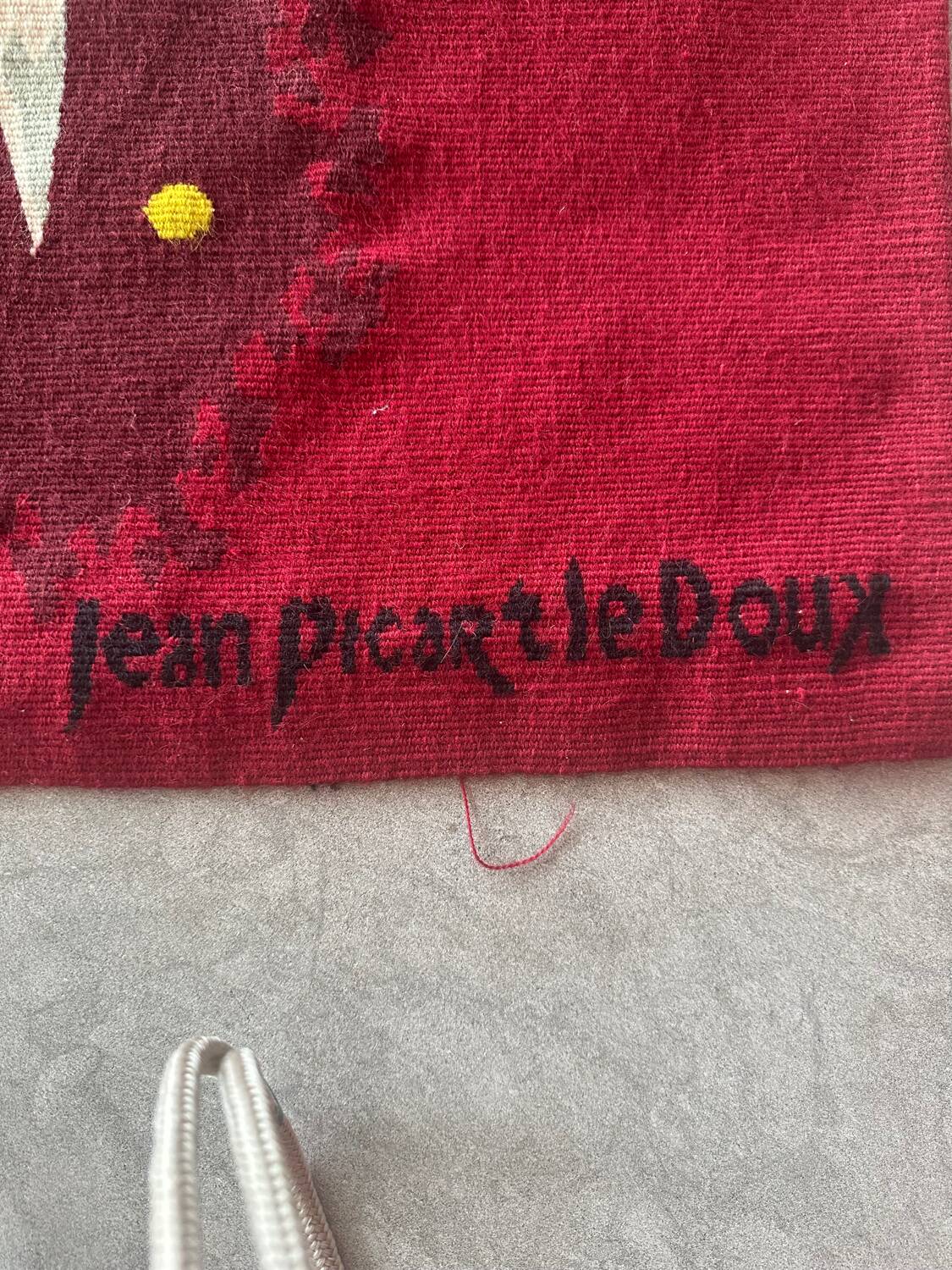 Tapisserie d’Aubusson Jean Picart le doux: l’oiseau ivre de soleil