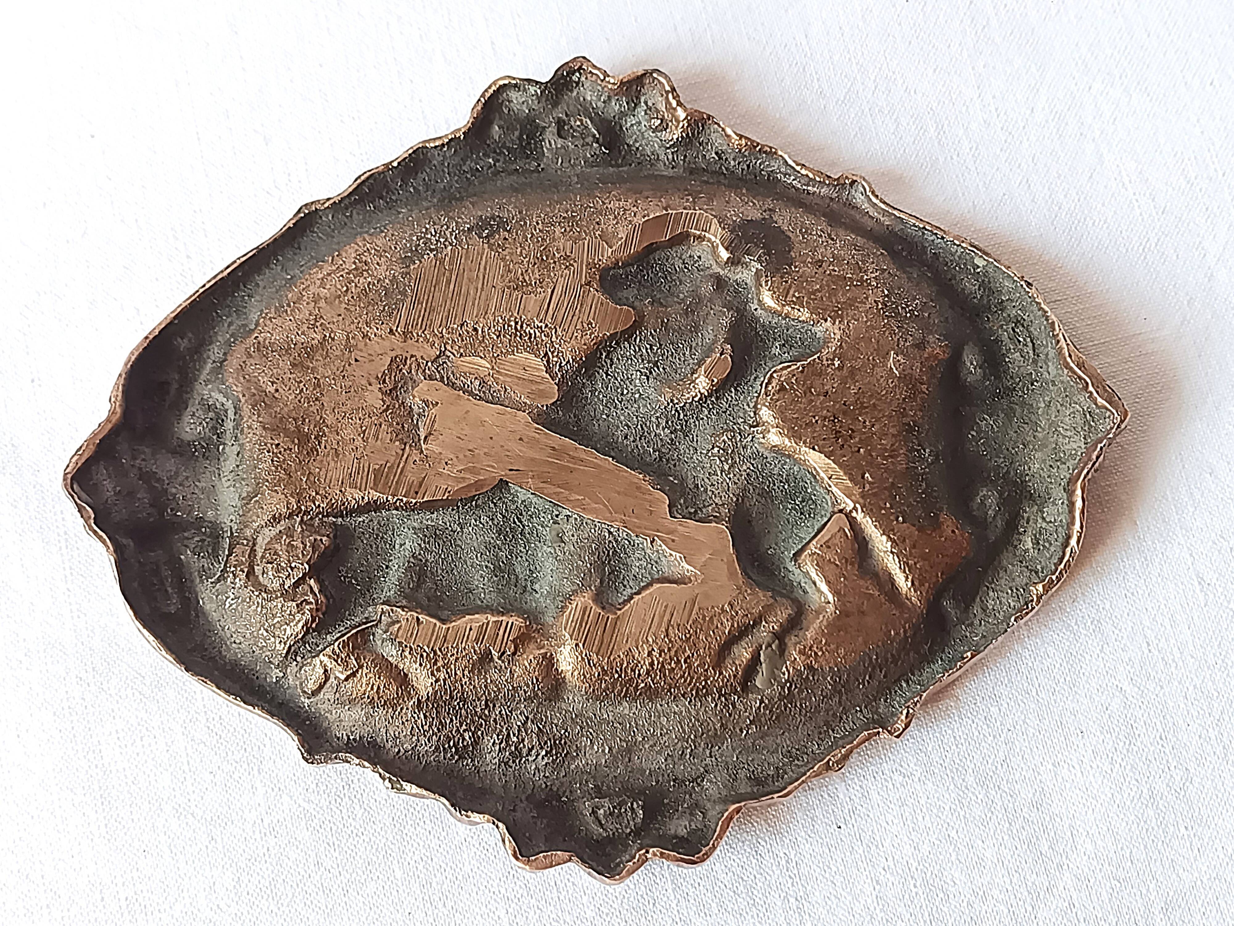 antique bronze ashtray bullfighting collection essential for smokers