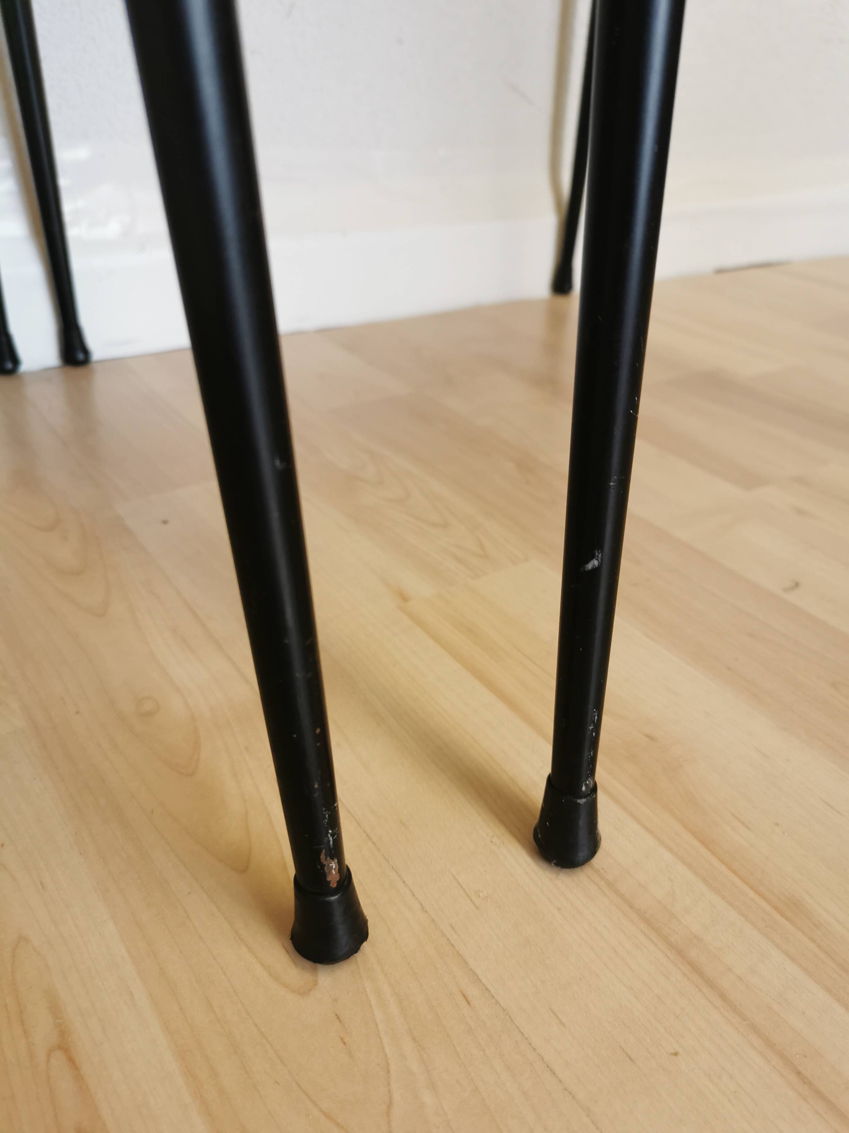 Set of 4 vintage dine chairs made in italy in the 1970s / mid century outdo