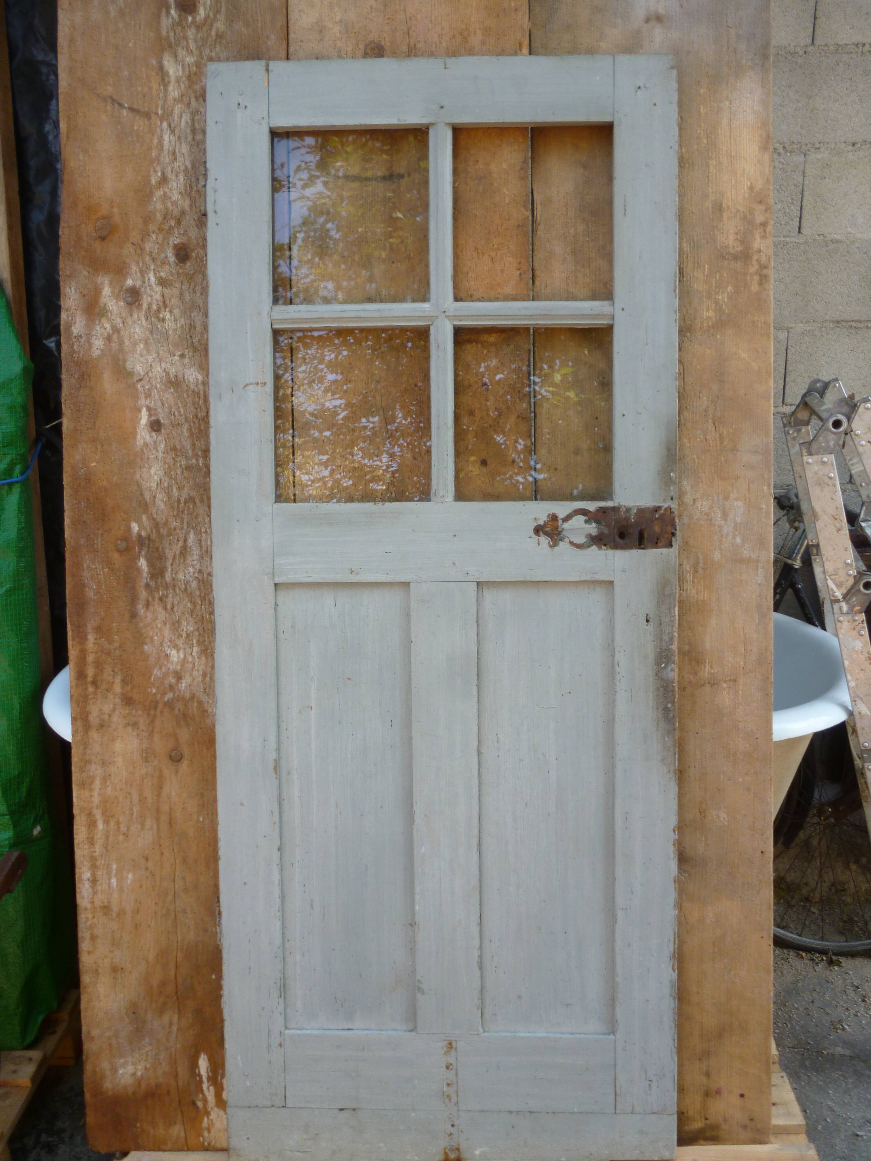 Old gray patina door