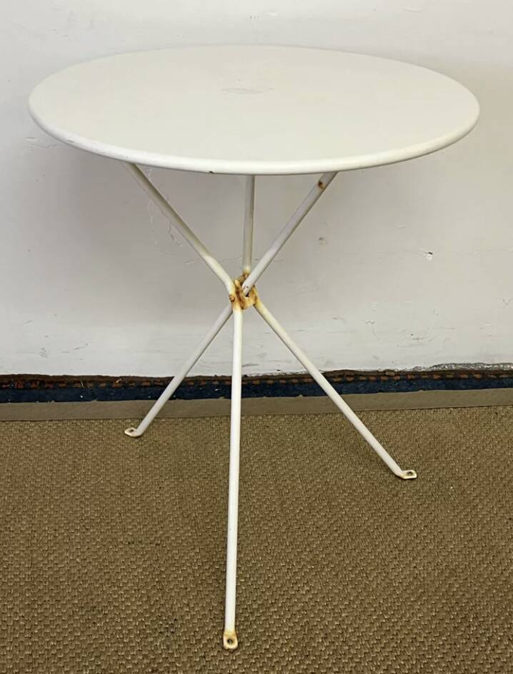Vintage metal bistro table