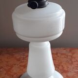 White glass kerosene lamp