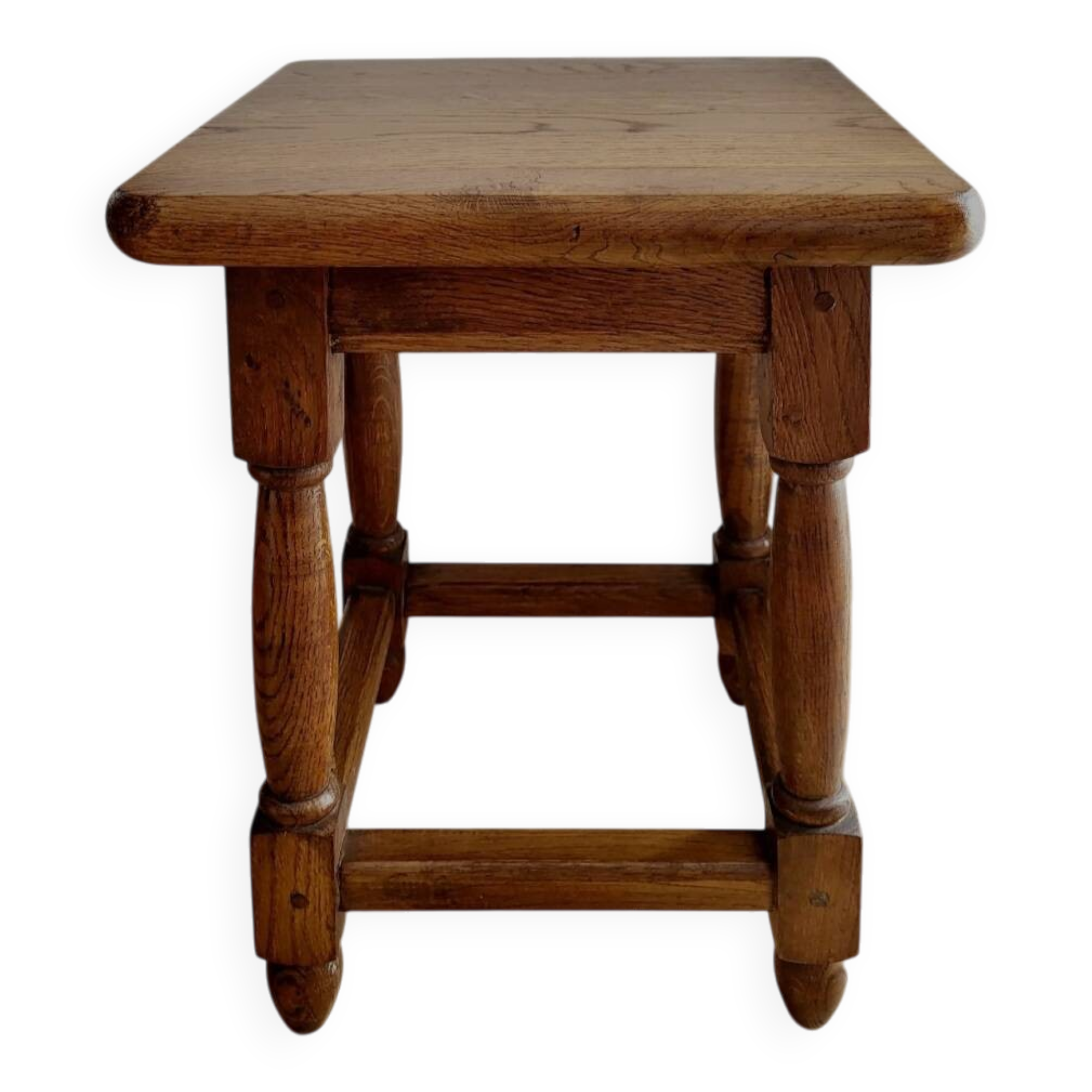 Table d'appoint, tabouret en bois massif