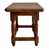 Table d'appoint, tabouret en bois massif