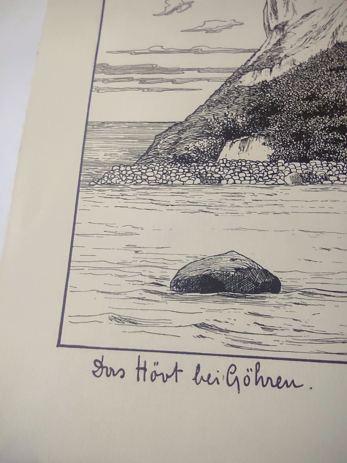 Antique print - La cape de mer - Lithograph from 1902