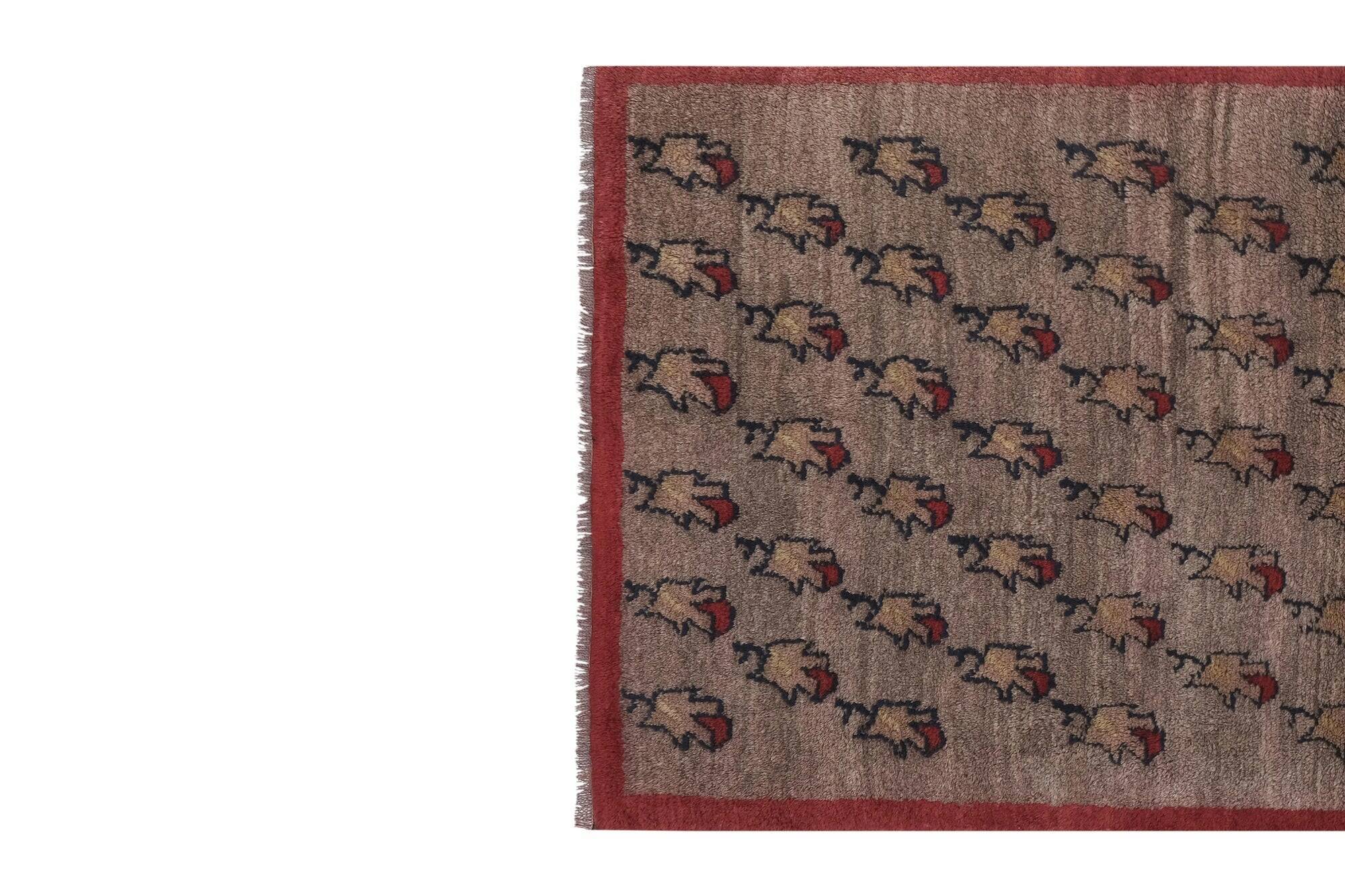 Vintage handmade Turkish rug 110x210 cm