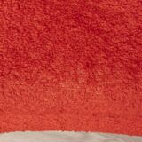 Pair of vintage 50s armchairs red fabric Italian design