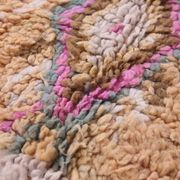 Peach Vintage Moroccan Rug 182 x 348 cm - Berber Wool Rug For Living Room