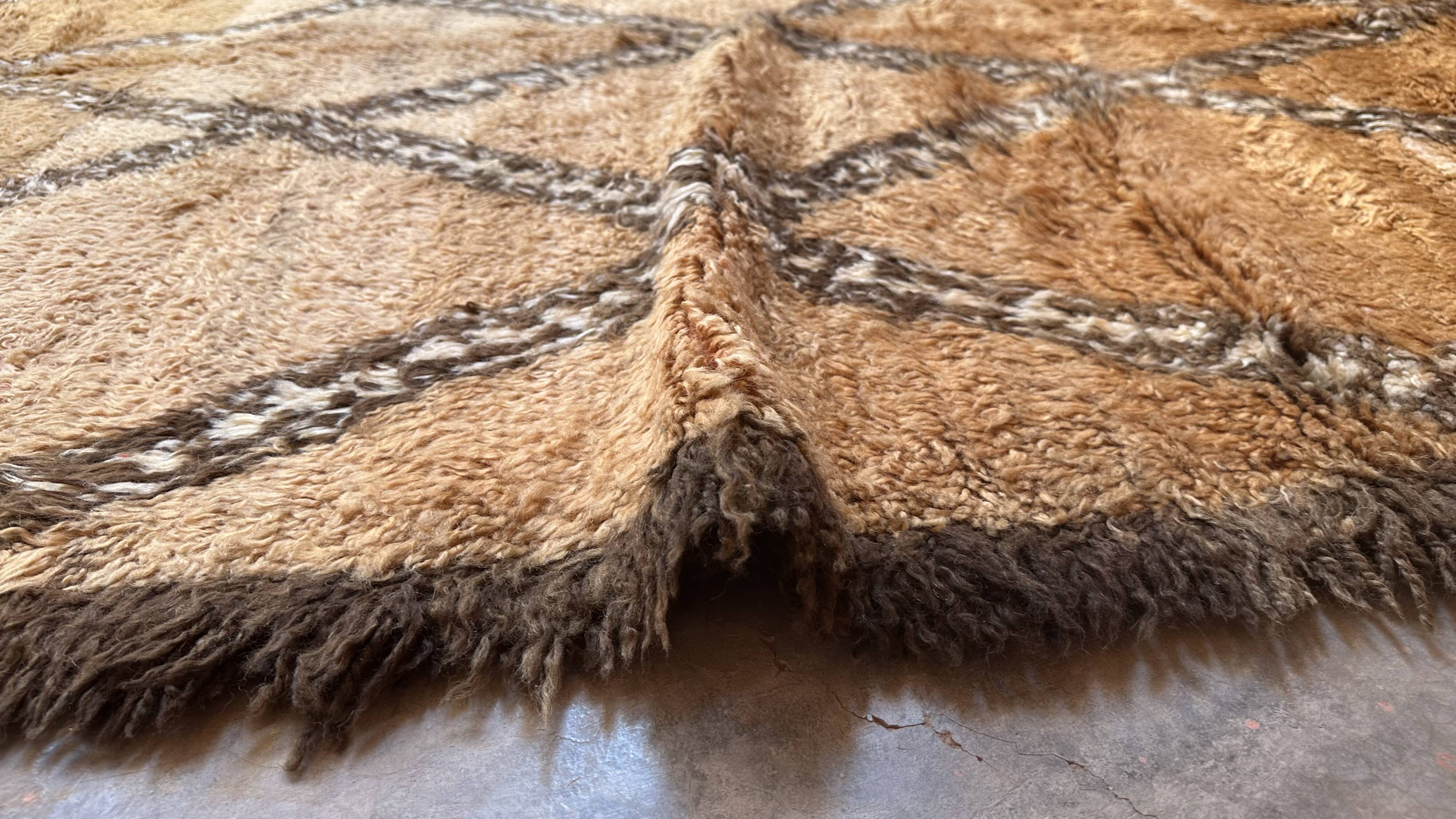 Marmoucha beige Berber rug - 424 x 170 cm