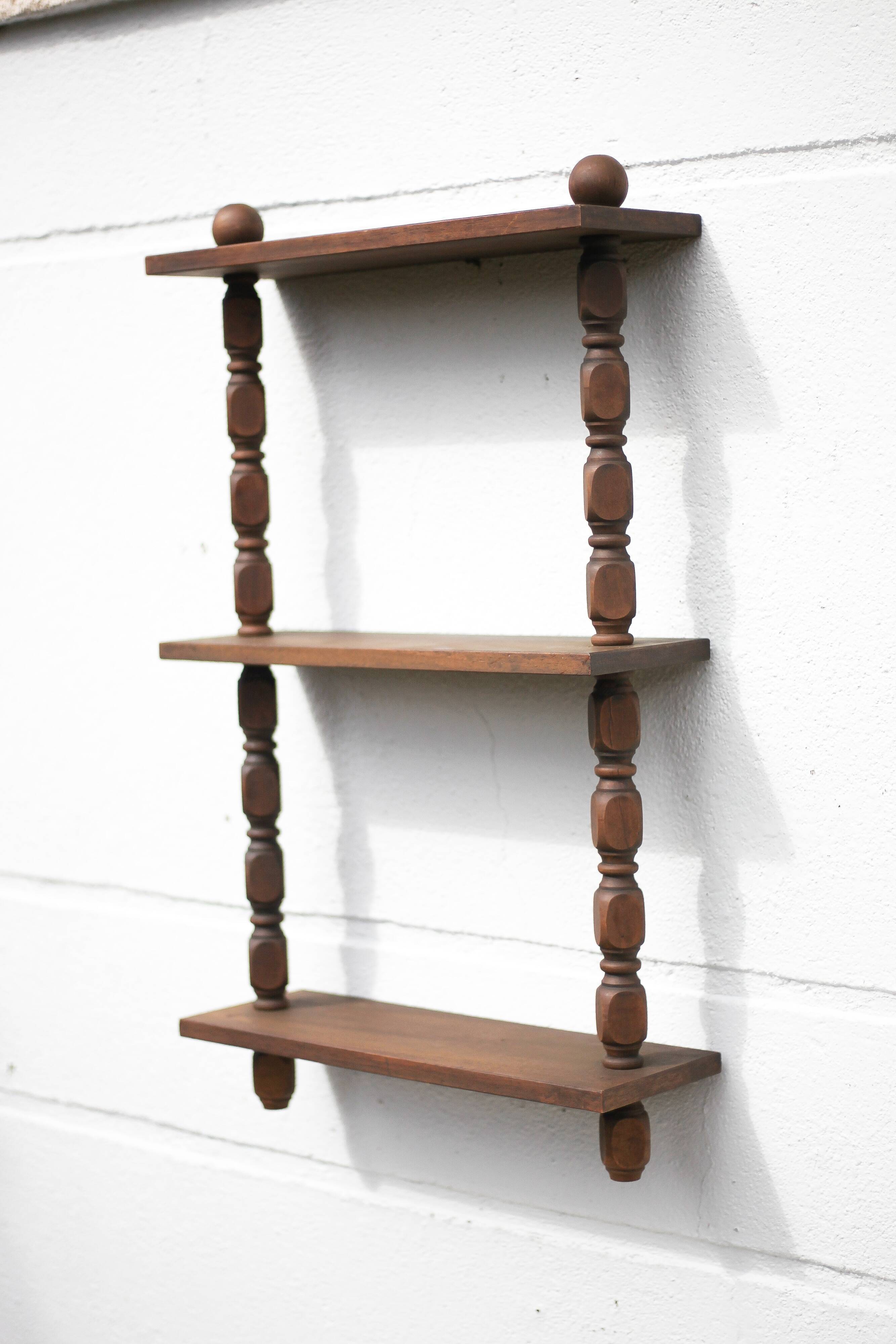 Vintage wooden shelf, vintage shelf, interior decoration