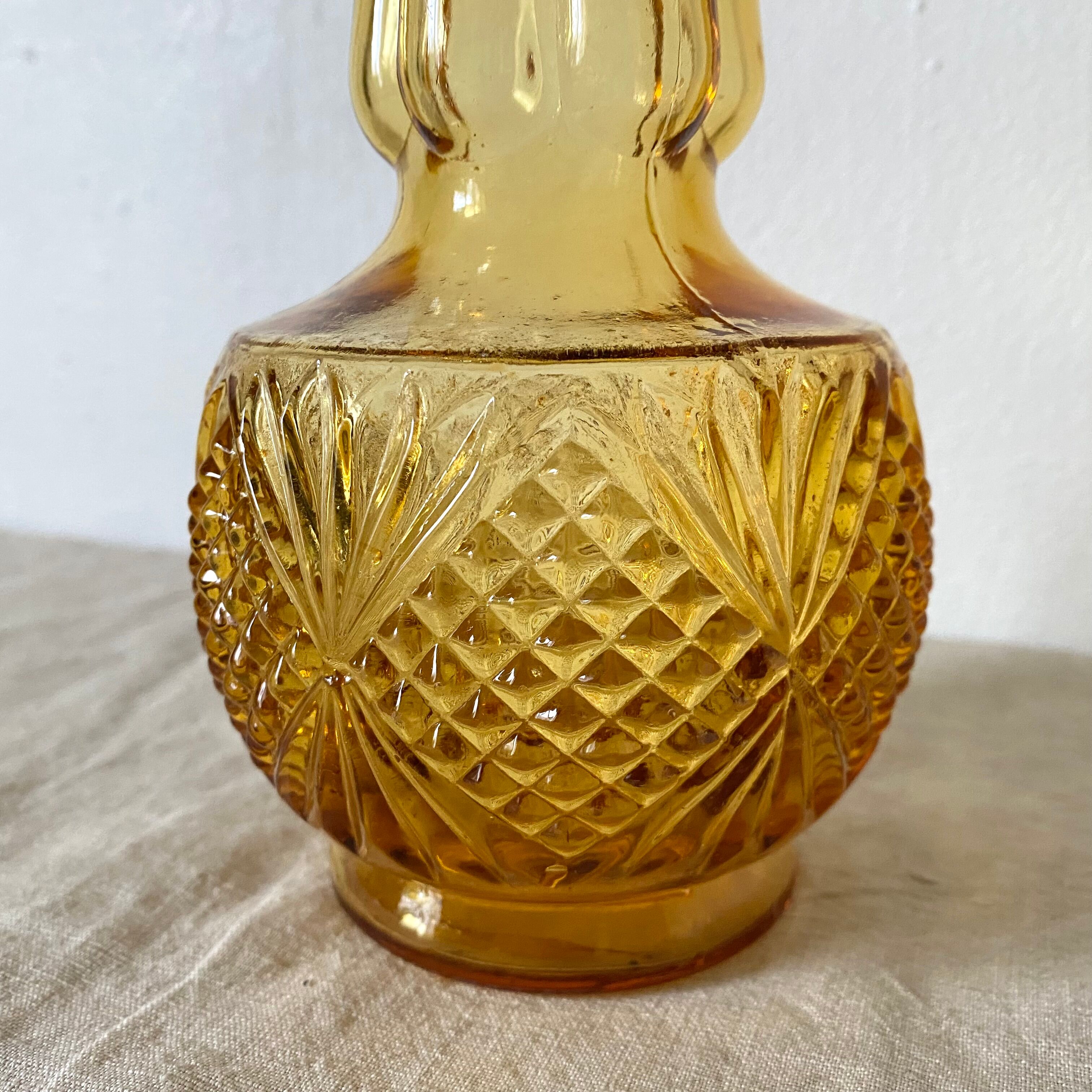 Vintage amber decanter Empoli