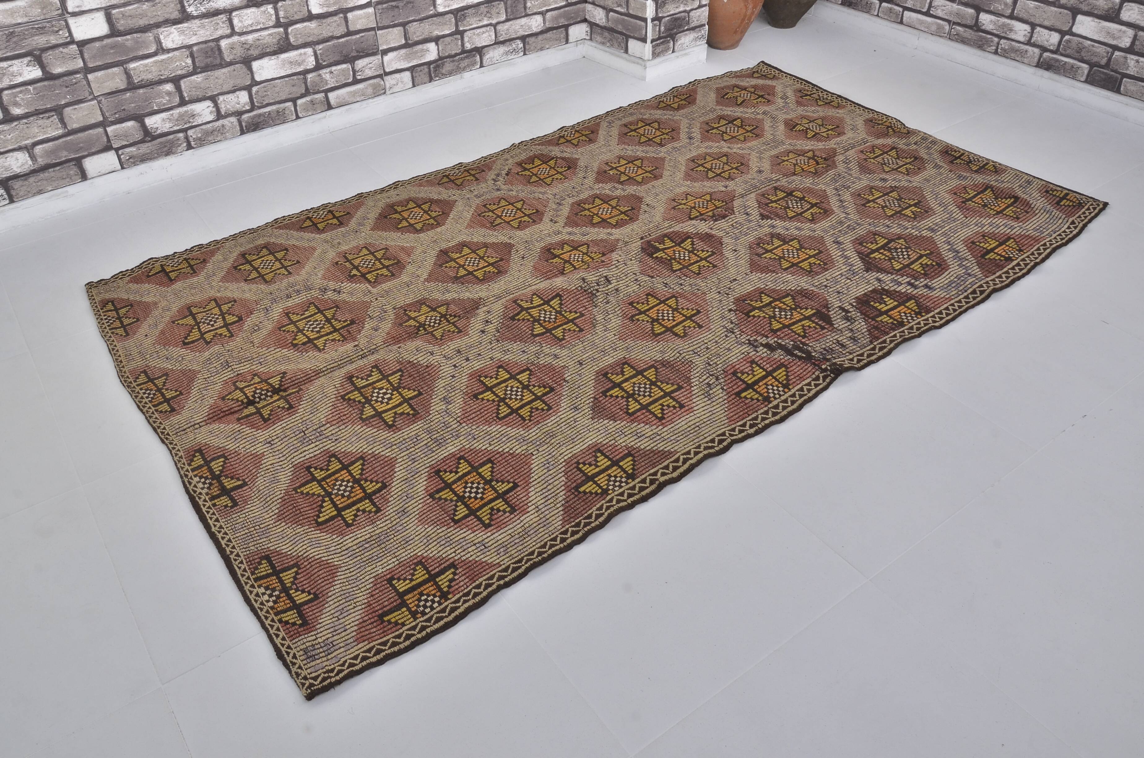 Geometric Anatolian Floor Kilim Rug sku 1656