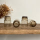 9 vintage smoked liqueur glasses