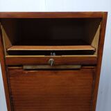 Old vintage curtain filing cabinet