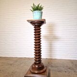 Antique wine press plant stand, France 1940s