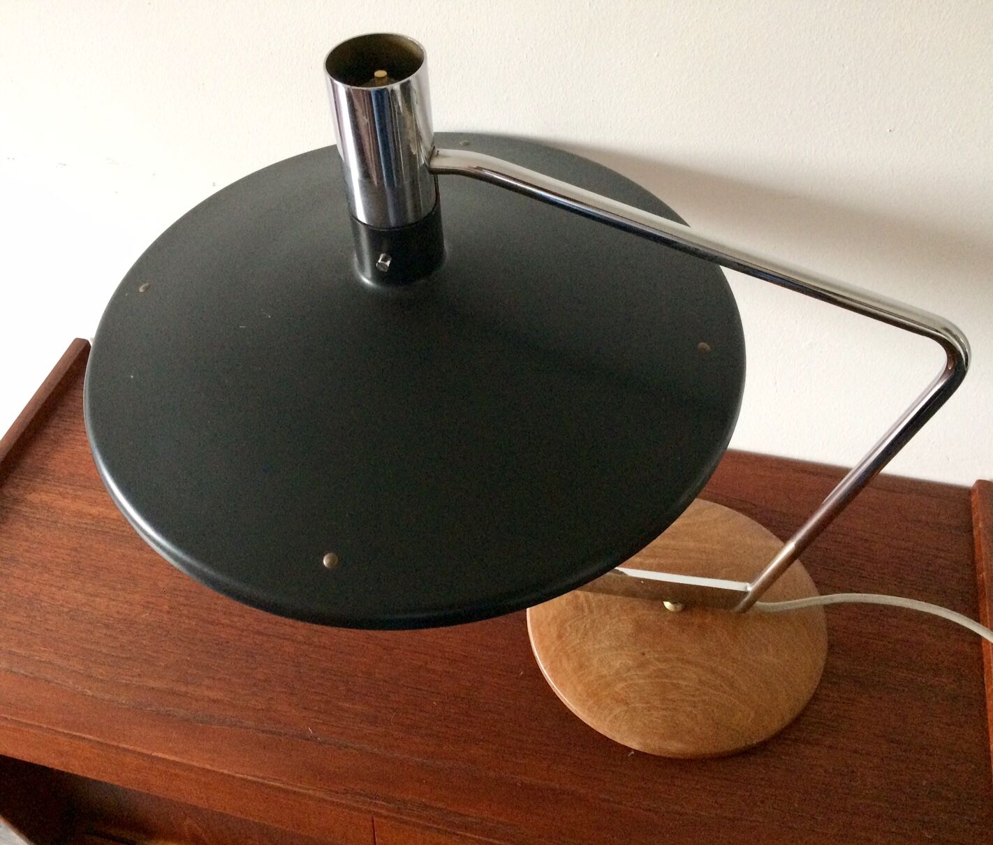 1960's desk lamp with turning base by George Frydman