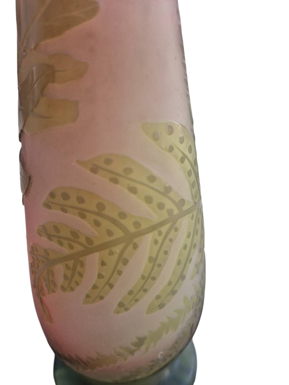 soliflore vase Emile Gallé 1900 1910