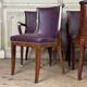 Suite de 4 chaises et 4 fauteuils Art déco en palissandre vers 1930