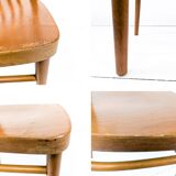 2pcs Chaise de café Chaise de bistrot Mid Century Vintage Café Bistro Streb