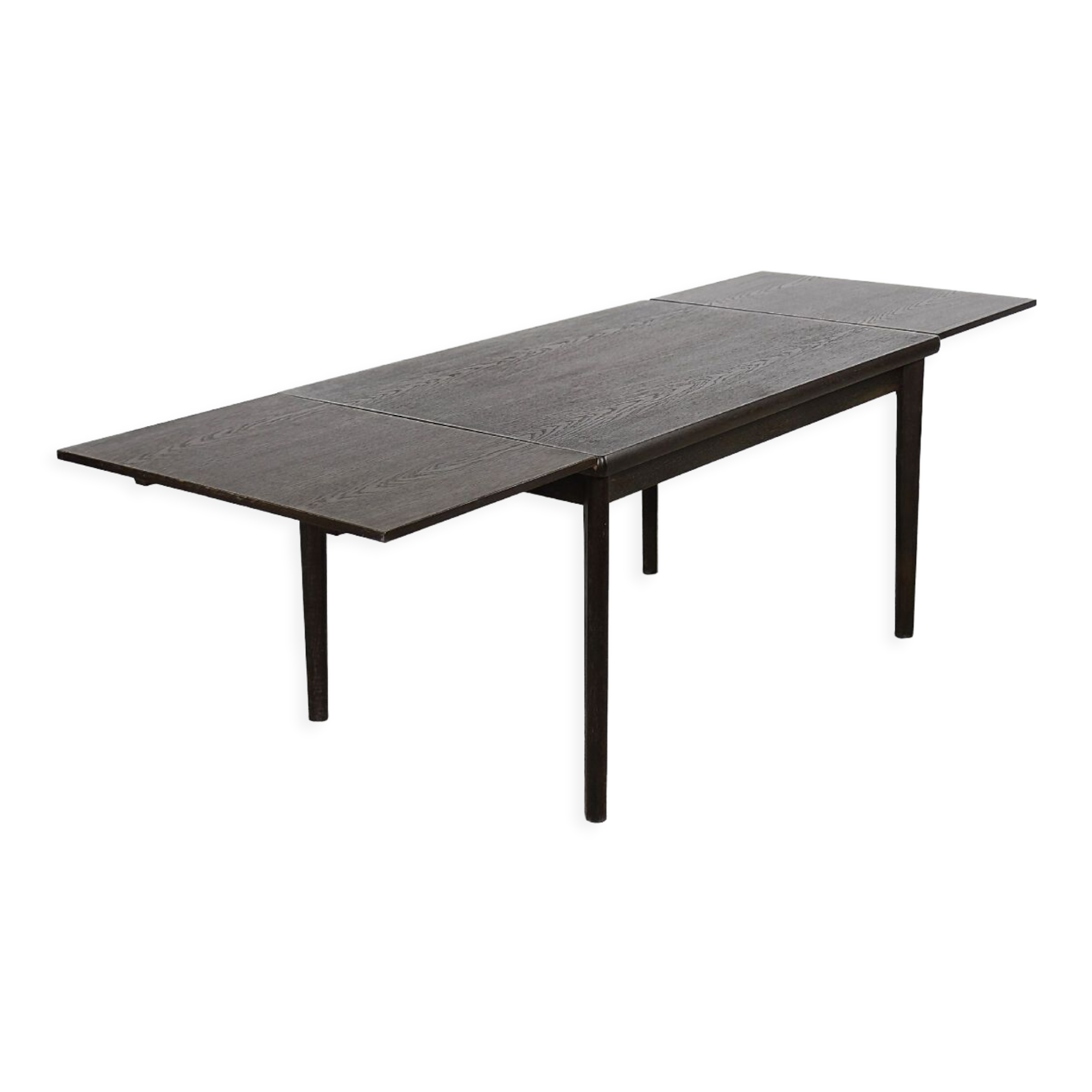 Modern Danish classic vintage mid-century oak folding dining table by AM Møbler, 1960s.