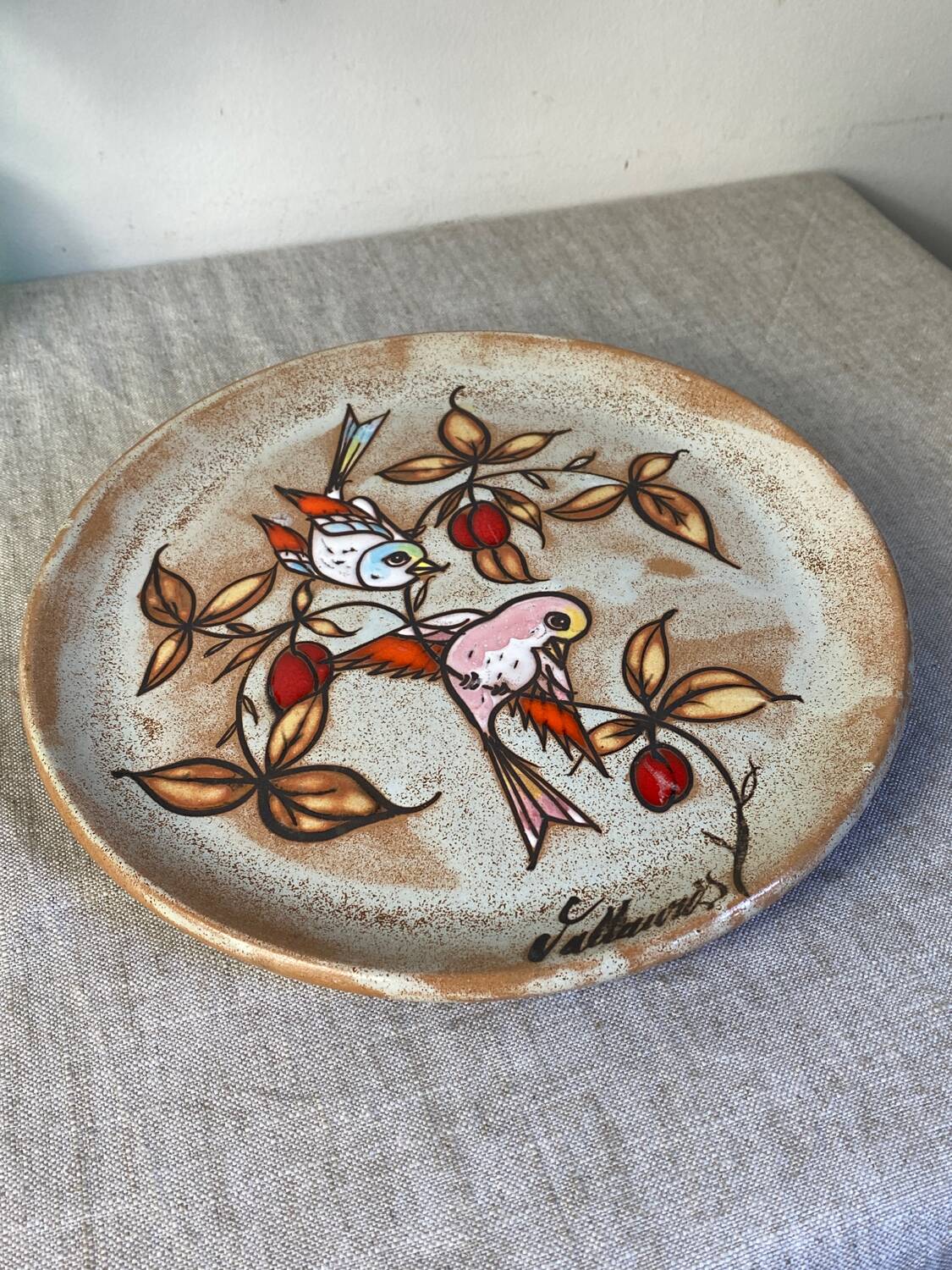 Vallauris ceramic plate