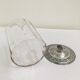 Old glass and silver metal candy