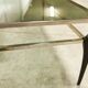 Coffee table Italian design 1960 restored black, chrome and smoked glass