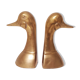Paire de serre livres canard en laiton bronze