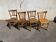 Set de 4 chaises bistrot dépareillées 