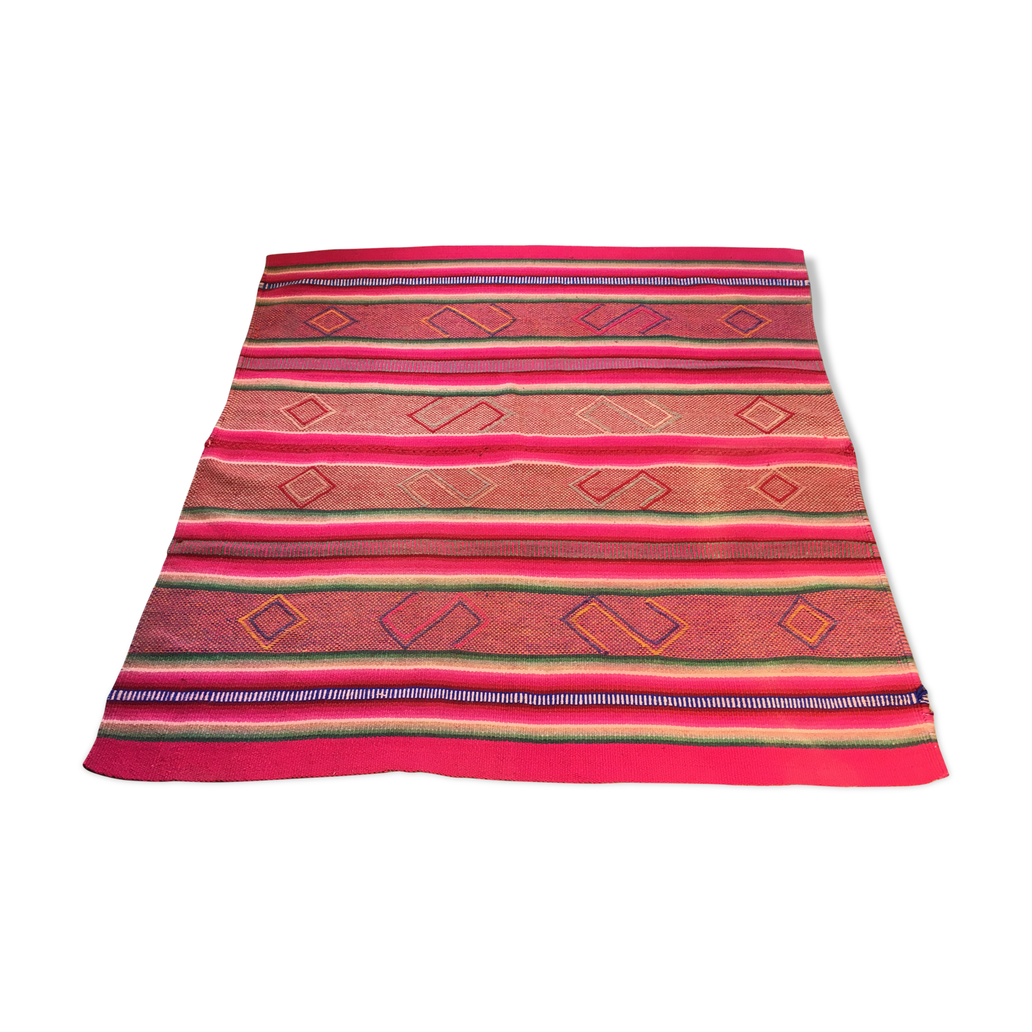 Authentic Handmade Peruvian Carpet 160x155cm