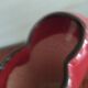 red ceramic designer vase by Les Grottes de Dieulefit