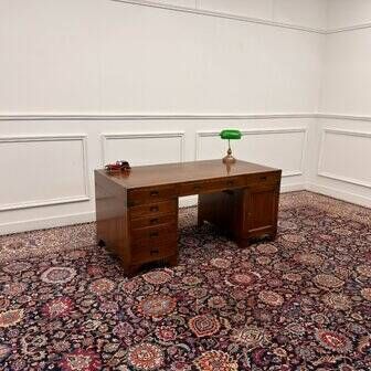 Classic English Eichholtz Campaign Desk