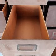 Set of industrial drawer cabinets.